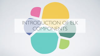 INTRODUCTION OF ELK
COMPONENTS
 