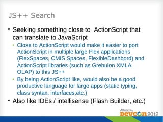 TypeScript for Alfresco and CMIS - Alfresco DevCon 2012 San Jose | PPT