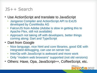 TypeScript for Alfresco and CMIS - Alfresco DevCon 2012 San Jose | PPT