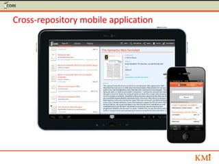 Cross-repository mobile application
 