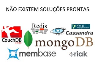 NÃO	
  EXISTEM	
  SOLUÇÕES	
  PRONTAS	
  
 