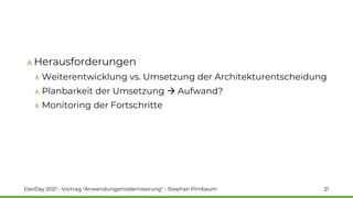 Dev Day 2021 - Stephan Pirnbaum - Anwendungsmodernisierung Slide 21
