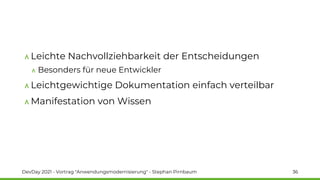 Dev Day 2021 - Stephan Pirnbaum - Anwendungsmodernisierung Slide 36