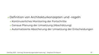 Dev Day 2021 - Stephan Pirnbaum - Anwendungsmodernisierung Slide 37