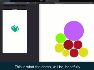 This is what the demo, will be, hopefully…
 