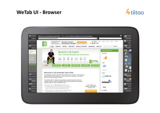 WeTab	
  UI	
  -­‐	
  Browser	
  
 
