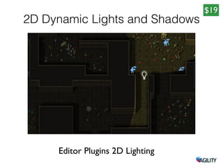 2D Dynamic Lights and Shadows
Editor Plugins 2D Lighting
$19
 