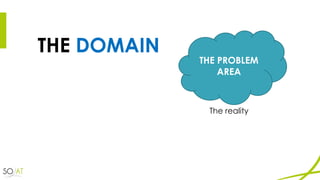 THE DOMAIN
THE PROBLEM
AREA
The reality
 