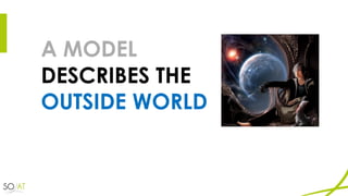 A MODEL
DESCRIBES THE
OUTSIDE WORLD
 