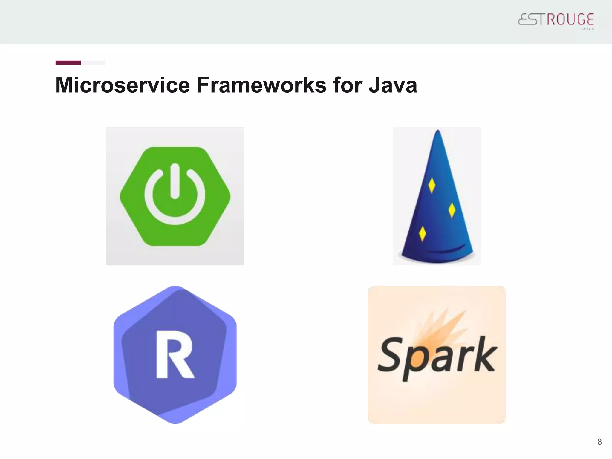 Microservice Frameworks for Java
8
 