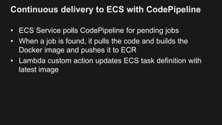 Amazon ECS continuous delivery partners
 