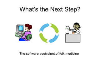 The Book Without a Name Wanted to call the next one  Beautiful Evidence , but Edward Tufte got there first “ What we know and why we think it’s true” (By the way, his book is really good) Knowledge transfer A better textbook Change the debate 