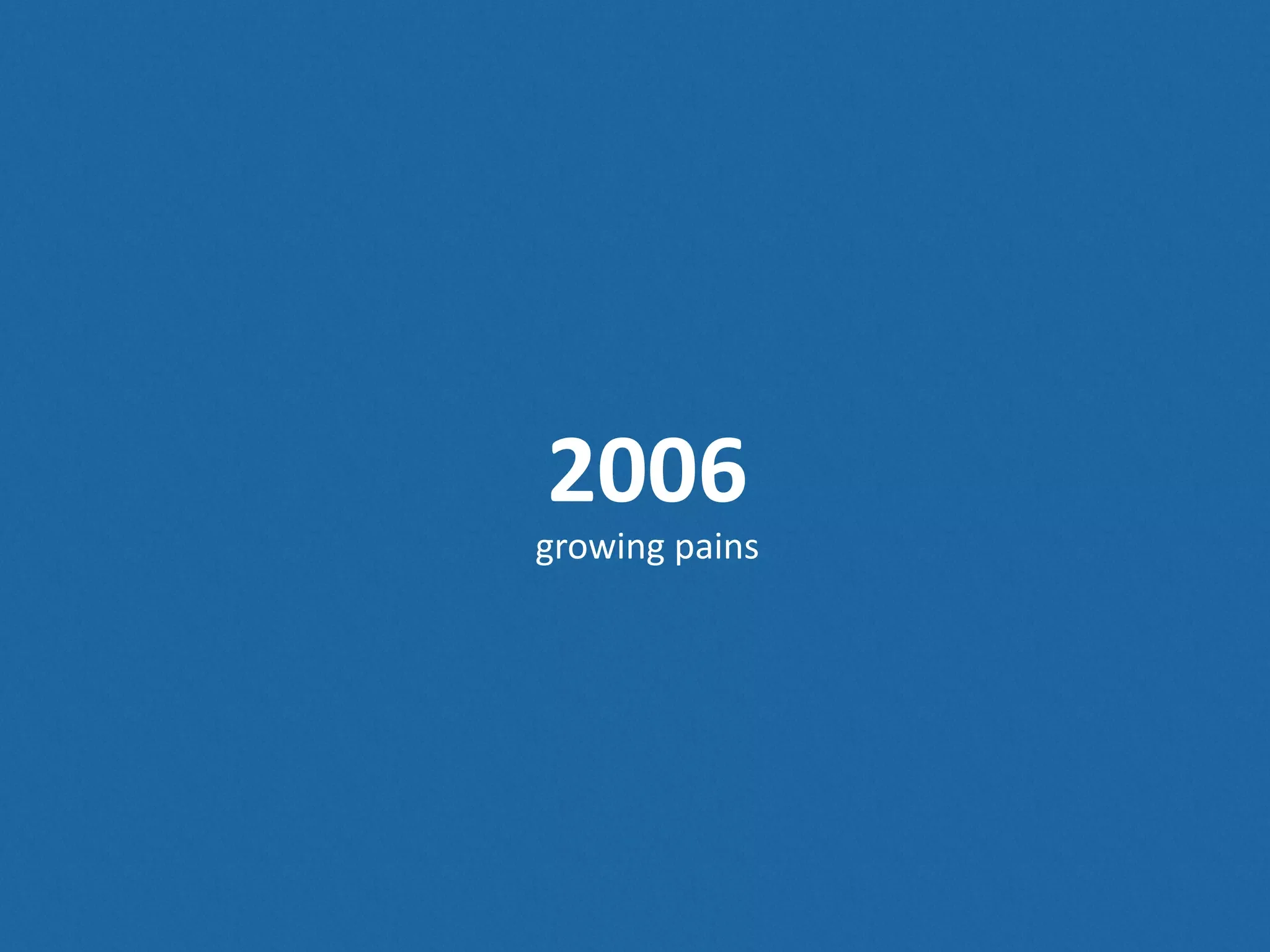 2006 growing  pains 