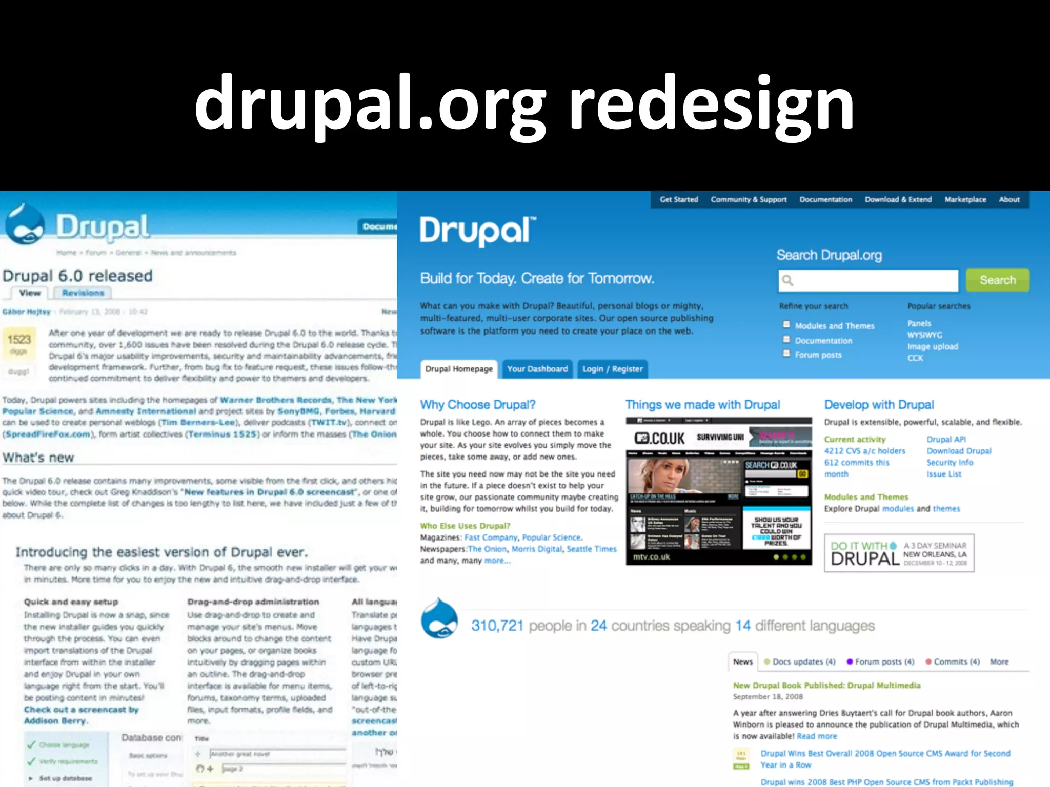 drupal.org  redesign 