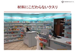 材料にこだわらないクスリ	
 