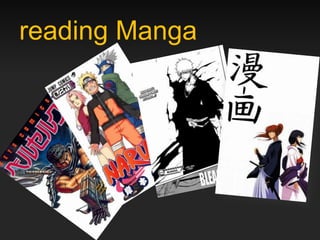 reading Manga
 