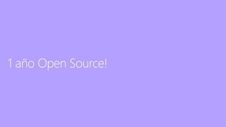 1 año Open Source!
 