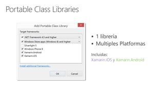 

Xamarin.iOS Xamarin.Android
 
