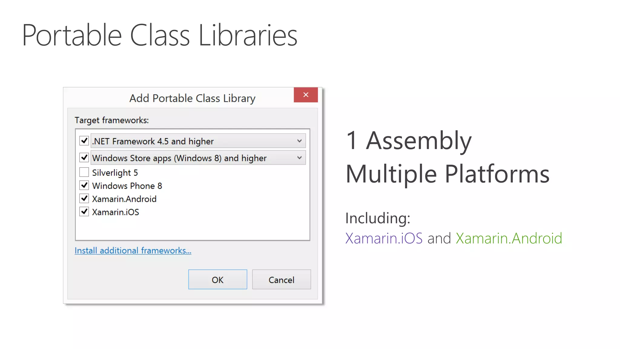 Xamarin.iOS Xamarin.Android 