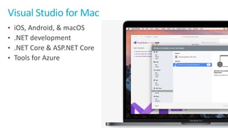 Visual	Studio	for	Mac
 