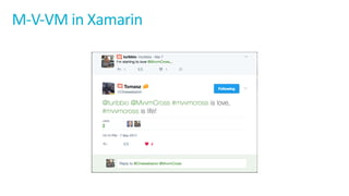 M-V-VM	in	Xamarin
 