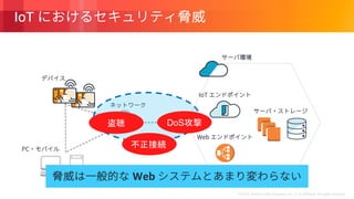 © 2018, Amazon Web Services, Inc. or its Affiliates. All rights reserved.
IoT
DoS
Web
 