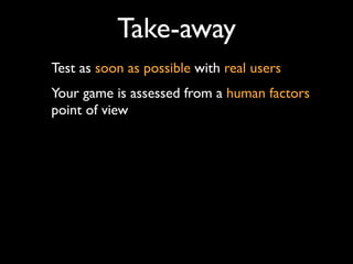 DevDays Games UX Talk