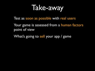 DevDays Games UX Talk