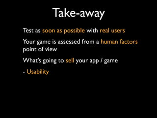 DevDays Games UX Talk