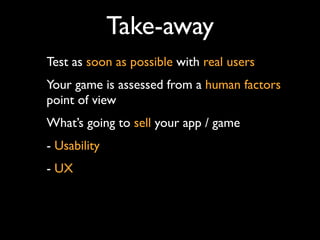 DevDays Games UX Talk