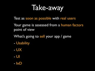 DevDays Games UX Talk