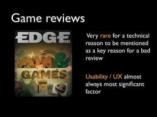 DevDays Games UX Talk