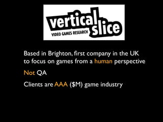 DevDays Games UX Talk