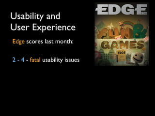 DevDays Games UX Talk