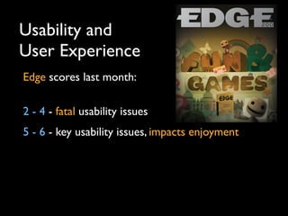 DevDays Games UX Talk