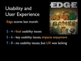 DevDays Games UX Talk