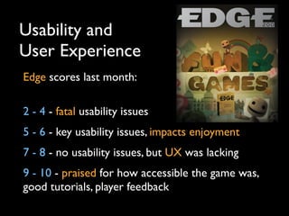 DevDays Games UX Talk