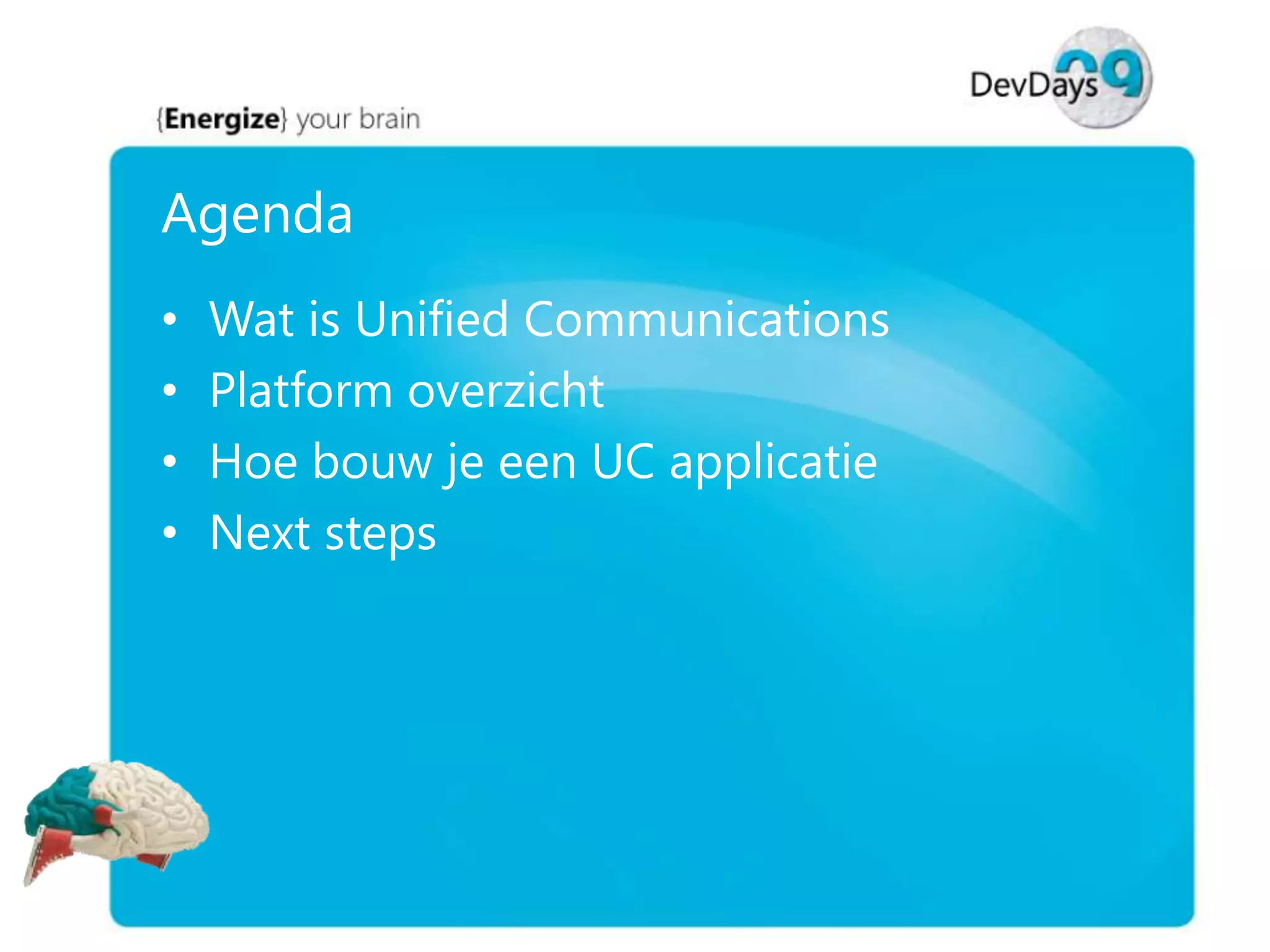 Dev Days Unified Communications Development