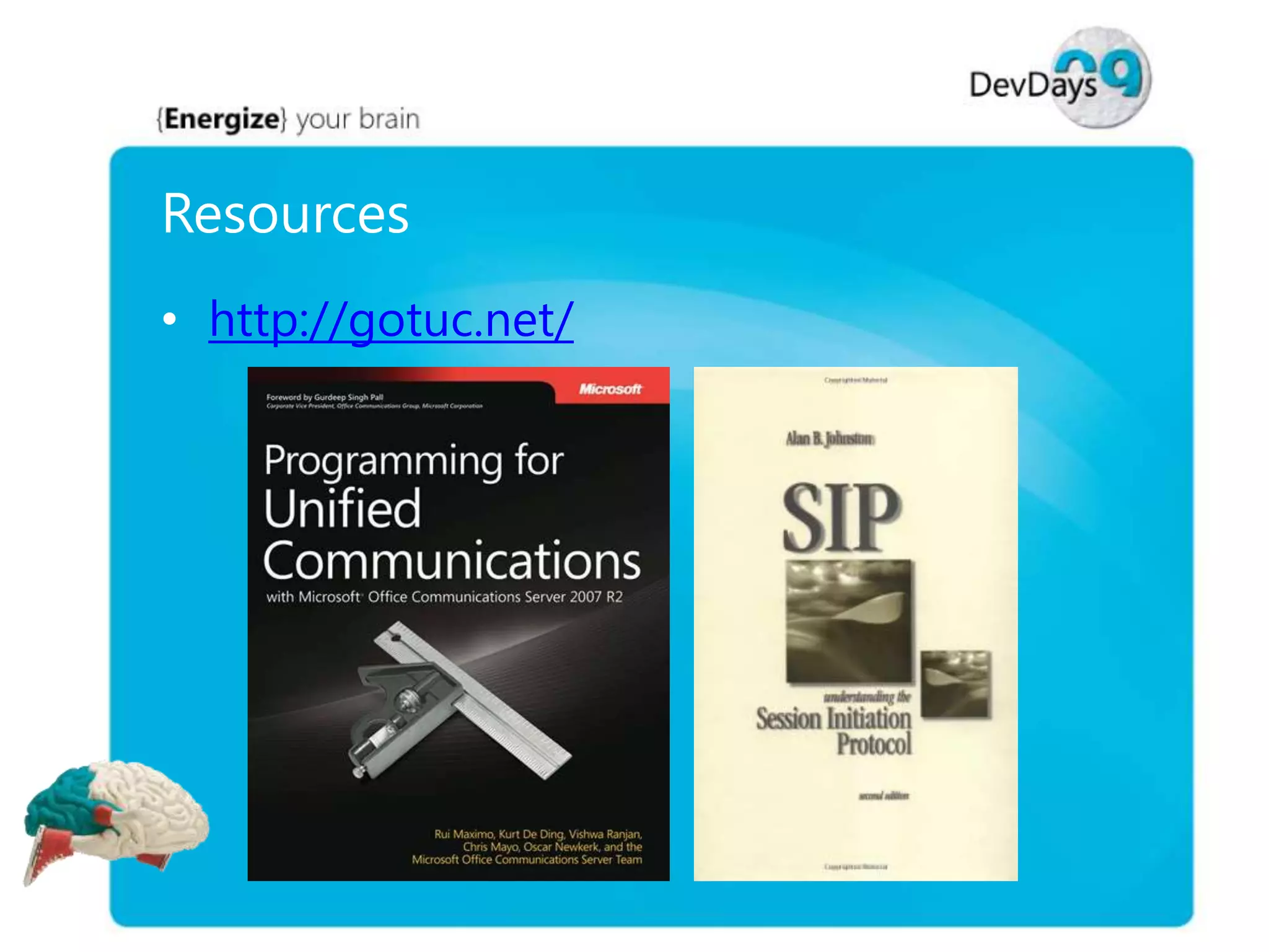 Dev Days Unified Communications Development