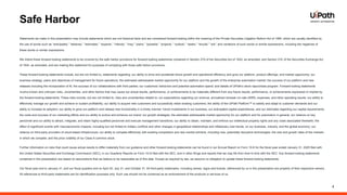 Safe Harbor​
4
Statements we make in this presentation may include statements which are not historical facts and are considered forward-looking within the meaning of the Private Securities Litigation Reform Act of 1995, which are usually identified by
the use of words such as “anticipates,” “believes,” “estimates,” “expects,” “intends,” “may,” “plans,” “possible,” “projects,” “outlook,” “seeks,” “should,” “will,” and variations of such words or similar expressions, including the negatives of
these words or similar expressions.
We intend these forward-looking statements to be covered by the safe harbor provisions for forward-looking statements contained in Section 27A of the Securities Act of 1933, as amended, and Section 21E of the Securities Exchange Act
of 1934, as amended, and are making this statement for purposes of complying with those safe harbor provisions.
These forward-looking statements include, but are not limited to, statements regarding: our ability to drive and accelerate future growth and operational efficiency and grow our platform, product offerings, and market opportunity; our
business strategy; plans and objectives of management for future operations; the estimated addressable market opportunity for our platform and the growth of the enterprise automation market; the success of our platform and new
releases including the incorporation of AI; the success of our collaborations with third parties; our customers’ behaviors and potential automation spend; and details of UiPath’s stock repurchase program. Forward-looking statements
involve known and unknown risks, uncertainties, and other factors that may cause our actual results, performance, or achievements to be materially different from any future results, performance, or achievements expressed or implied by
the forward-looking statements. These risks include, but are not limited to, risks and uncertainties related to: our expectations regarding our revenue, annualized renewal run-rate (ARR), expenses, and other operating results; our ability to
effectively manage our growth and achieve or sustain profitability; our ability to acquire new customers and successfully retain existing customers; the ability of the UiPath Platform™ to satisfy and adapt to customer demands and our
ability to increase its adoption; our ability to grow our platform and release new functionality in a timely manner; future investments in our business, our anticipated capital expenditures, and our estimates regarding our capital requirements;
the costs and success of our marketing efforts and our ability to evolve and enhance our brand; our growth strategies; the estimated addressable market opportunity for our platform and for automation in general; our reliance on key
personnel and our ability to attract, integrate, and retain highly-qualified personnel and execute management transitions; our ability to obtain, maintain, and enforce our intellectual property rights and any costs associated therewith; the
effect of significant events with macroeconomic impacts, including but not limited to military conflicts and other changes in geopolitical relationships and inflationary cost trends, on our business, industry, and the global economy; our
reliance on third-party providers of cloud-based infrastructure; our ability to compete effectively with existing competitors and new market entrants, including new, potentially disruptive technologies; the size and growth rates of the markets
in which we compete; and the price volatility of our Class A common stock.
Further information on risks that could cause actual results to differ materially from our guidance and other forward-looking statements can be found in our Annual Report on Form 10-K for the fiscal year ended January 31, 2025 filed with
the United States Securities and Exchange Commission (SEC), in our Quarterly Reports on Form 10-Q filed with the SEC, and in other filings and reports that we may file from time to time with the SEC. Any forward-looking statements
contained in this presentation are based on assumptions that we believe to be reasonable as of this date. Except as required by law, we assume no obligation to update these forward-looking statements.
Our fiscal year end is January 31, and our fiscal quarters end on April 30, July 31, and October 31. All third-party trademarks, including names, logos and brands, referenced by us in this presentation are property of their respective owners.
All references to third-party trademarks are for identification purposes only. Such use should not be construed as an endorsement of the products or services of us.
 
