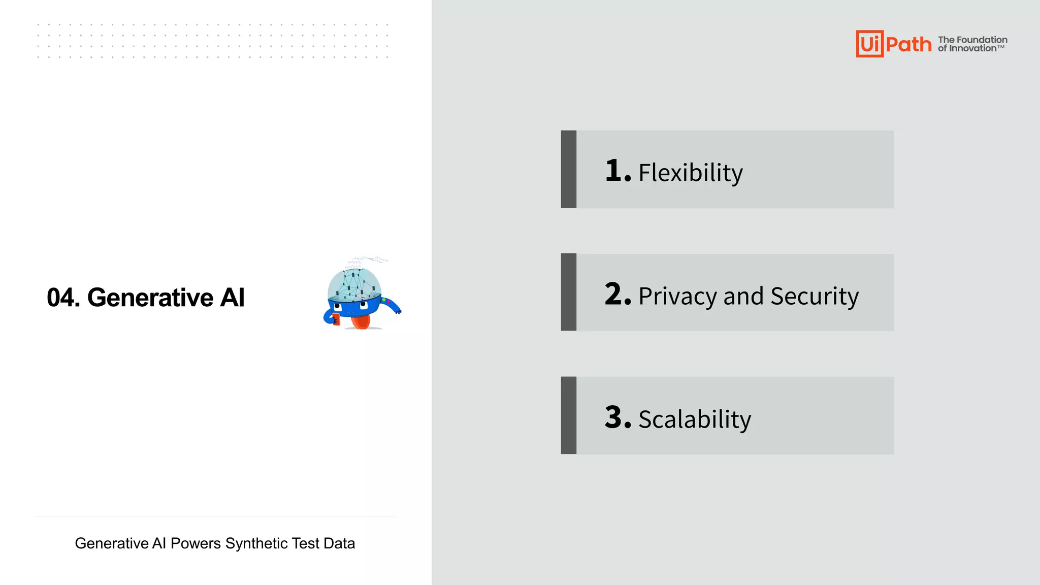 ▪ ▪ ▪ ▪ ▪ ▪ ▪ ▪ ▪ ▪ ▪ ▪ ▪ ▪ ▪ ▪ ▪ ▪ ▪ ▪ ▪ ▪ ▪ ▪ ▪ ▪ ▪ ▪ ▪ ▪ ▪ ▪ ▪ ▪
▪ ▪ ▪ ▪ ▪ ▪ ▪ ▪ ▪ ▪ ▪ ▪ ▪ ▪ ▪ ▪ ▪ ▪ ▪ ▪ ▪ ▪ ▪ ▪ ▪ ▪ ▪ ▪ ▪ ▪ ▪ ▪ ▪ ▪
▪ ▪ ▪ ▪ ▪ ▪ ▪ ▪ ▪ ▪ ▪ ▪ ▪ ▪ ▪ ▪ ▪ ▪ ▪ ▪ ▪ ▪ ▪ ▪ ▪ ▪ ▪ ▪ ▪ ▪ ▪ ▪ ▪ ▪
▪ ▪ ▪ ▪ ▪ ▪ ▪ ▪ ▪ ▪ ▪ ▪ ▪ ▪ ▪ ▪ ▪ ▪ ▪ ▪ ▪ ▪ ▪ ▪ ▪ ▪ ▪ ▪ ▪ ▪ ▪ ▪ ▪ ▪
Generative AI Powers Synthetic Test Data
1.Flexibility
2.Privacy and Security
3.Scalability
04. Generative AI
 