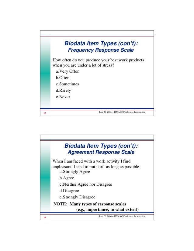 types of biodata
