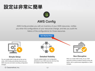 Ⓒ Classmethod, Inc.
設定は非常に簡単
17
 