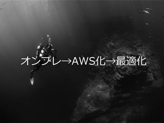 #cmdevio2016 #A
オンプレ→AWS化→最適化
 