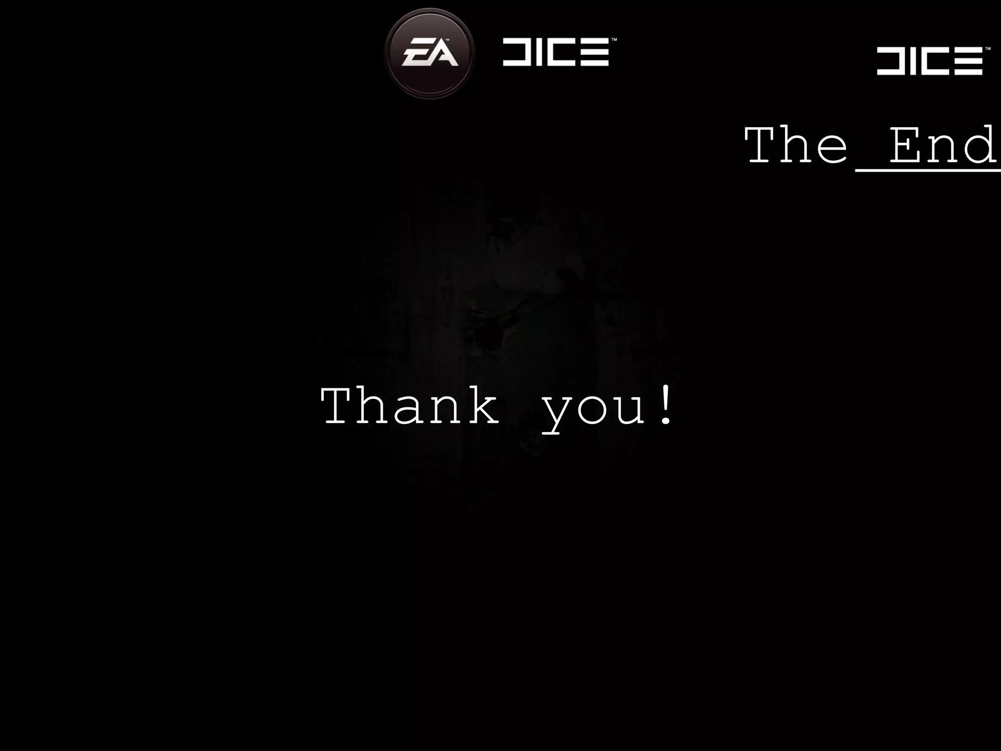 Thank you! The End