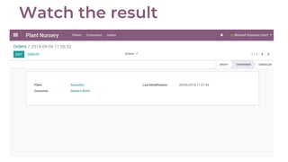 Odoo Experience 2018 - Develop an App with the Odoo Framework | PDF