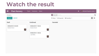 Odoo Experience 2018 - Develop an App with the Odoo Framework | PDF