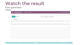 Develop an App with the Odoo Framework.pptx