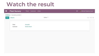 Develop an App with the Odoo Framework.pptx