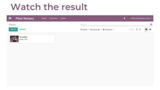Develop an App with the Odoo Framework.pptx